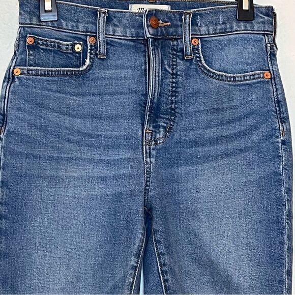 Madewell The Perfect Vintage Crop Jean in Gooding Wash: Knee-Rip Edition size 25 - Picture 4 of 16